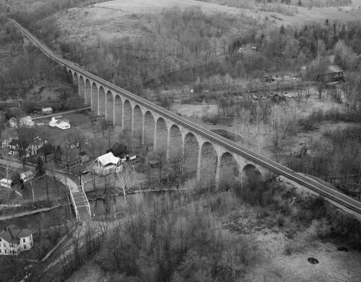 Aerial view Starrucca Viaduct